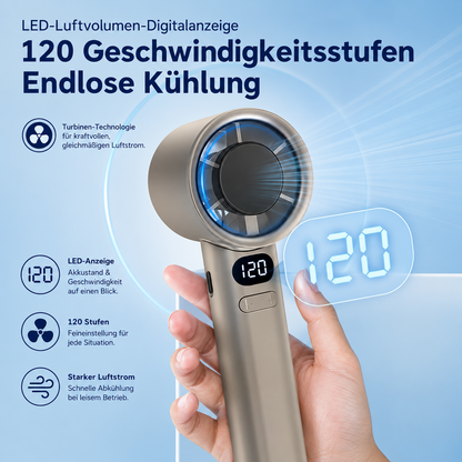 AirFlow™ Mini Handheld Fan instantly provides refreshing coolness on hot days.
