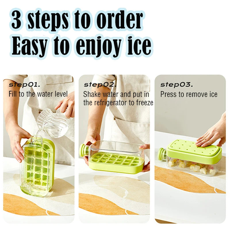 IceFlow™ macht perfekte Eiswürfel in Sekunden. Mit Deckel gegen Verschütten, hygienischer Entnahme und flexiblem Material für einfaches Herauslösen.
