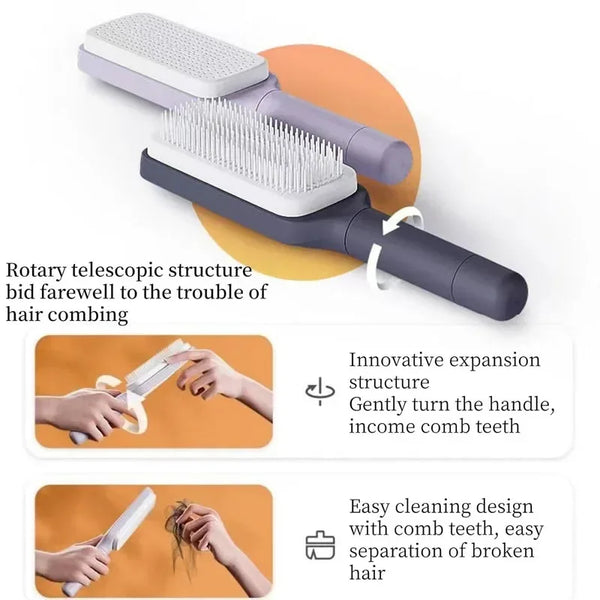 Magic Self-Cleaning Hair Brush