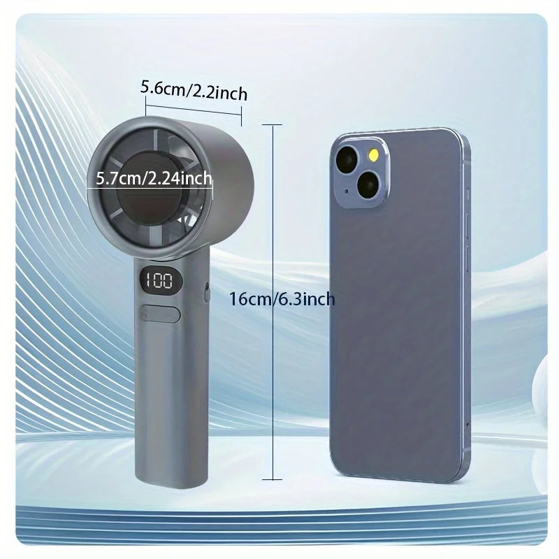 AirFlow™ Mini Handventilator sorgt sofort für erfrischende Kühlung an heißen Tagen. Kompakt, leicht und ideal für unterwegs, Reisen und den Sommer.