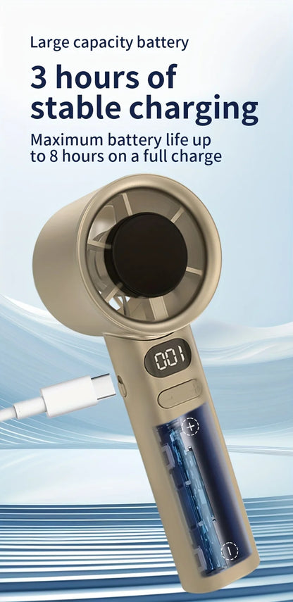AirFlow™ Mini Handventilator sorgt sofort für erfrischende Kühlung an heißen Tagen. Kompakt, leicht und ideal für unterwegs, Reisen und den Sommer.
