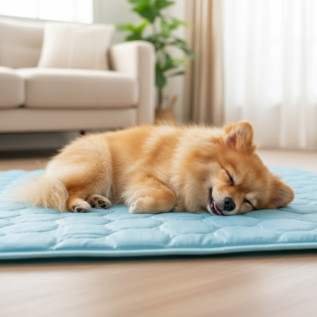 Hund auf der Matte